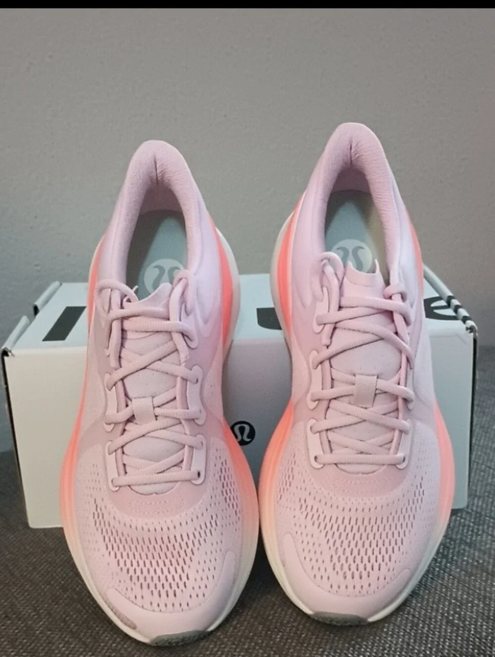 lululemon athletica Pink and Coral Womens Running Sneakers - Picture 9 of 10